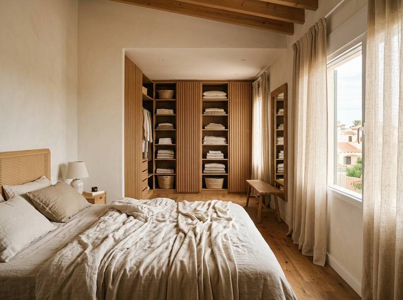 Dormitorio principal con vestidor abierto, Torrevieja